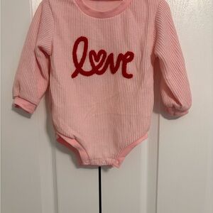 Pink Love Kids Onesie